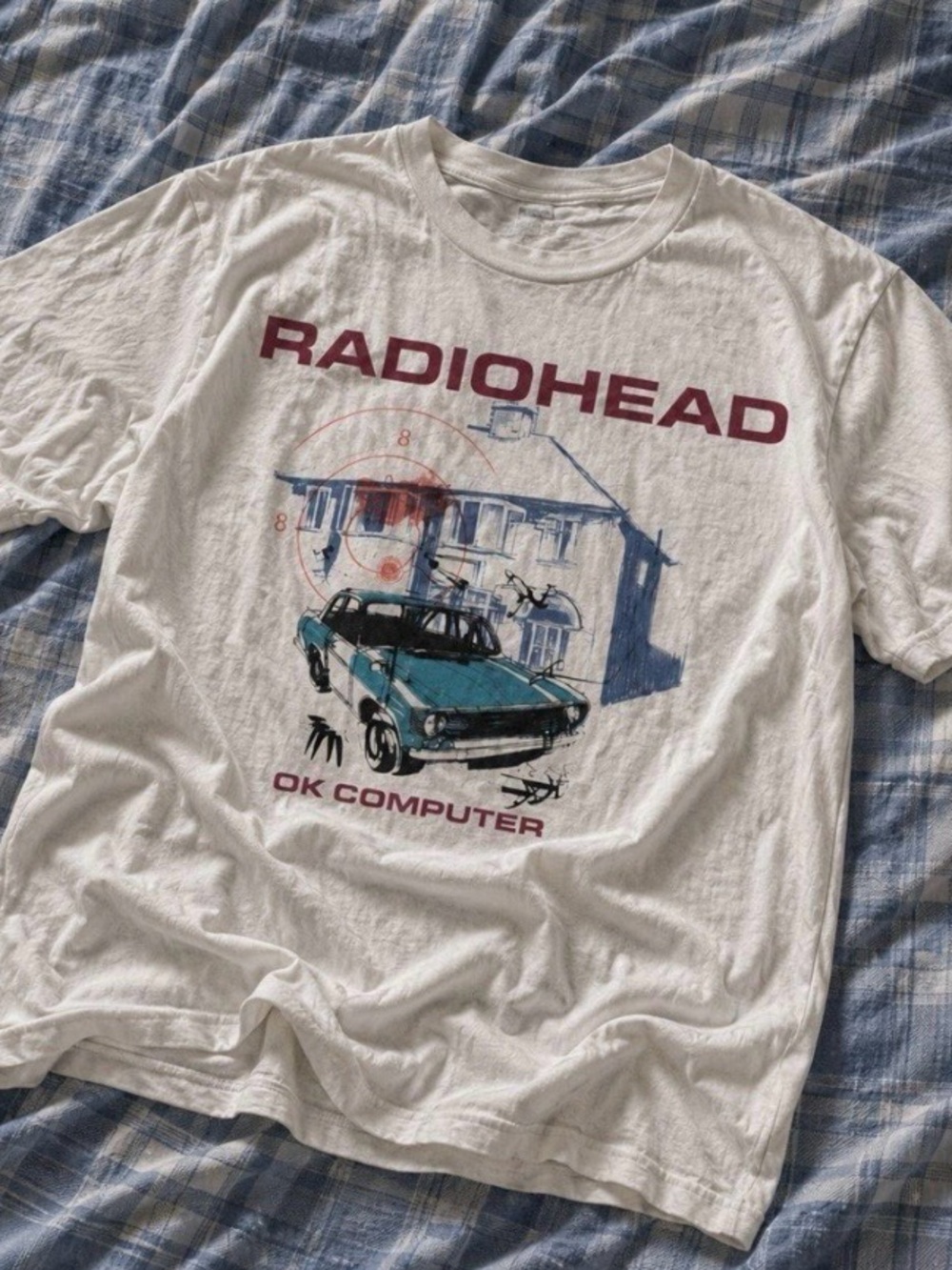 Gildan White Graphic T-shirt z